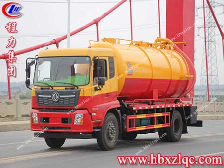 城市污水不用慌，大肚便便超能裝——程力東風天錦吸污車