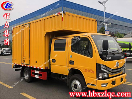 程力牌東風(fēng)多利卡市政檢修車(chē)，配置液壓排水系統(tǒng)，一車(chē)多用