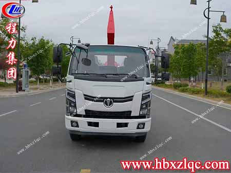 程力威牌車(chē)廂可卸式垃圾車(chē)，一車(chē)配多個(gè)垃圾箱，功能齊全
